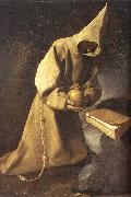 ZURBARAN  Francisco de Meditation of St Francis oil painting artist